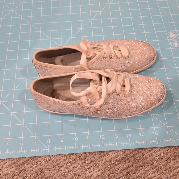 Keds for kate spade gliterry sneaker shoes - Picture 2 of 8